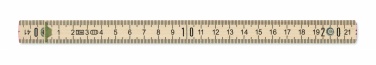 Logo trade promotional product photo of: Carpenter ruler in wood 2m