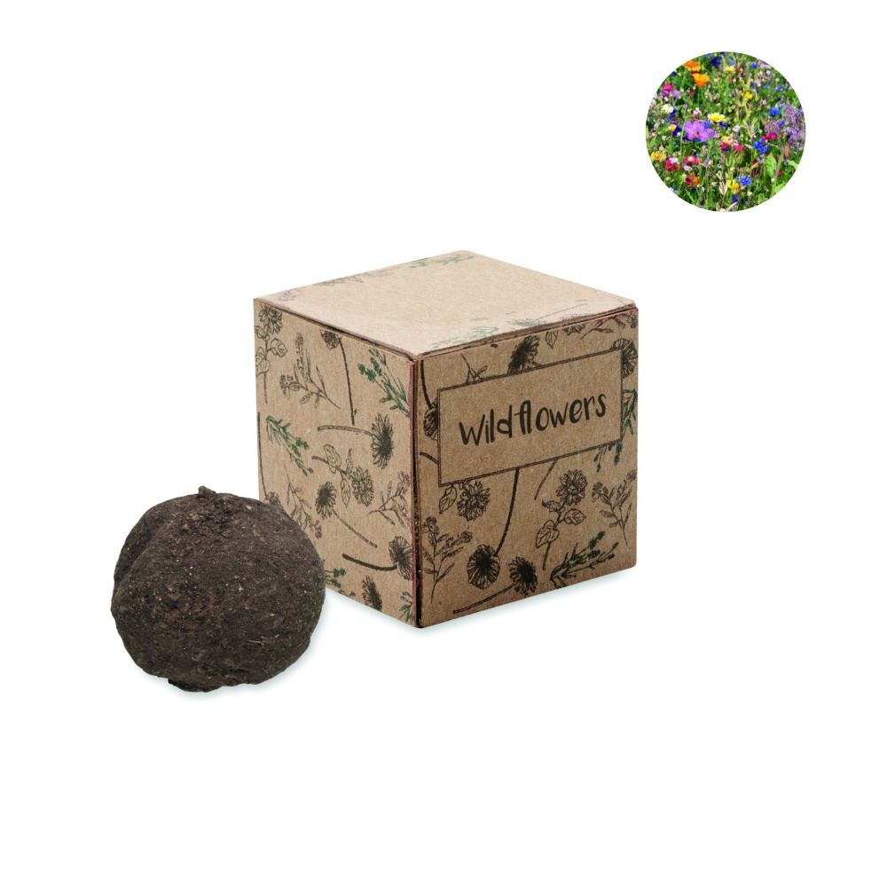 Logo trade promotional gifts image of: Seed bomb growing kit