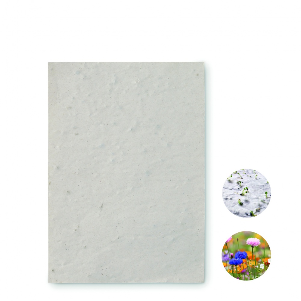 Logotrade advertising products photo of: A6 wildflower seed paper sheet