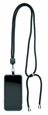 Logo trade advertising products image of: RPET Phone holder lanyard
