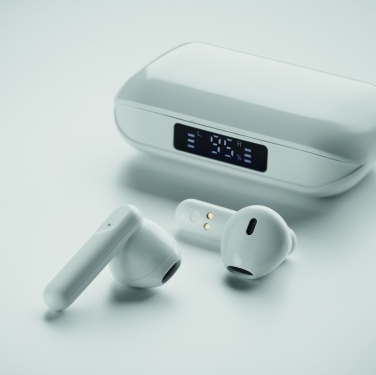 Logo trade promotional merchandise photo of: Recycled ABS TWS earbuds