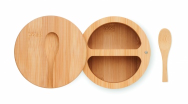 Logotrade business gift image of: Salt and pepper bamboo box