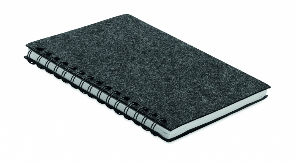 Logotrade business gift image of: A5 RPET felt cover notebook