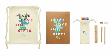 Logotrade promotional gift image of: Kids drawing set in drawstring