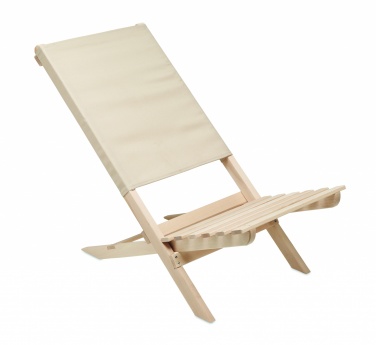 Logotrade business gifts photo of: Foldable wooden beach chair