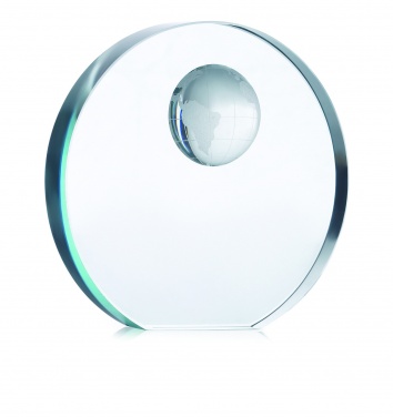 Logo trade promotional merchandise picture of: Globe glass trophy