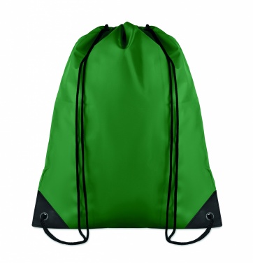Logo trade promotional products image of: 190T Polyester drawstring bag