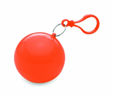 Logo trade promotional giveaways image of: Poncho in round container