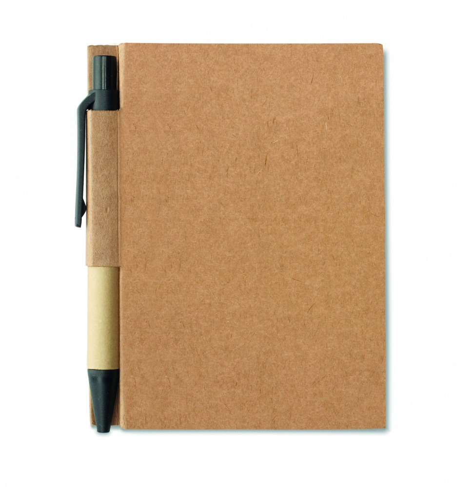 Logo trade promotional gifts picture of: Recycled notebook with pen