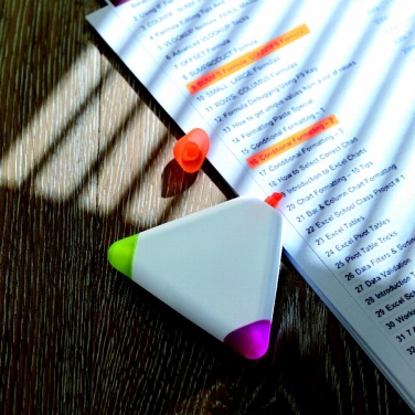 Logo trade advertising products image of: Triangular highlighter