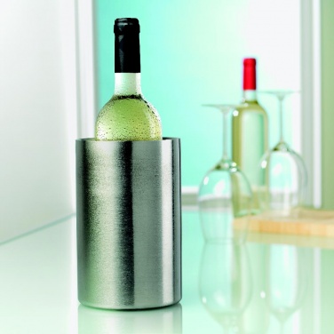 Logo trade promotional merchandise image of: Stainless steel bottle cooler