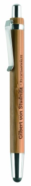 Logo trade advertising products picture of: Ball pen in ABS and bamboo