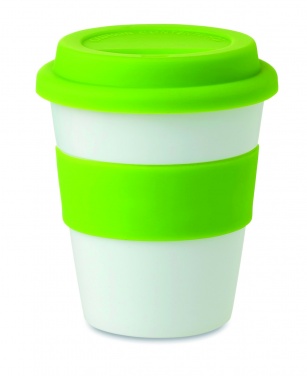 Logo trade advertising products image of: PP tumbler with silicone lid