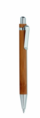 Logotrade corporate gift image of: Bamboo pen and pencil set