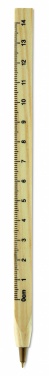 Logotrade promotional products photo of: Wooden ruler pen