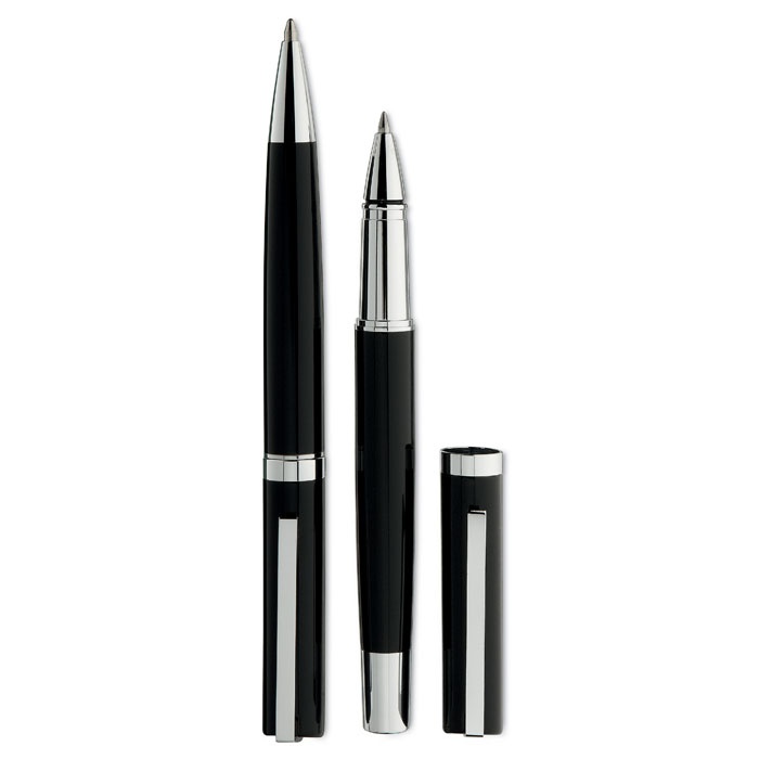 Logo trade advertising products image of: Pen and roller in paper box