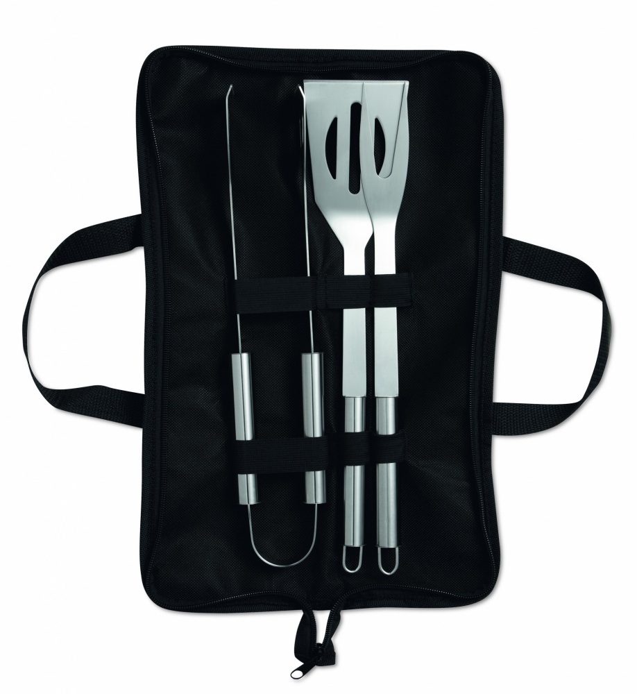 Logo trade advertising products picture of: 3 Barbecue tools in pouch
