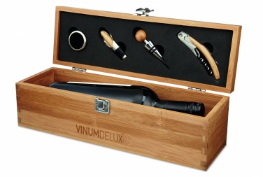 Logotrade promotional gift picture of: Wine set in bamboo box