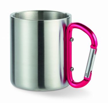 Logo trade promotional product photo of: Metal mug & carabiner handle