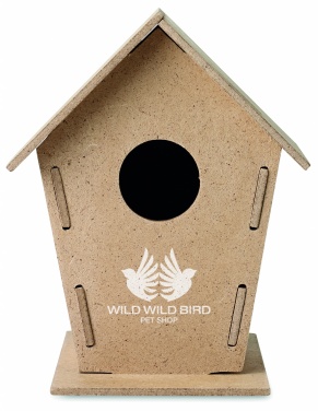 Logo trade promotional gifts image of: Wooden bird house