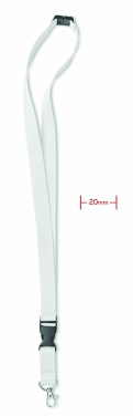 Logo trade promotional giveaways picture of: Lanyard hook and buckle 20 mm