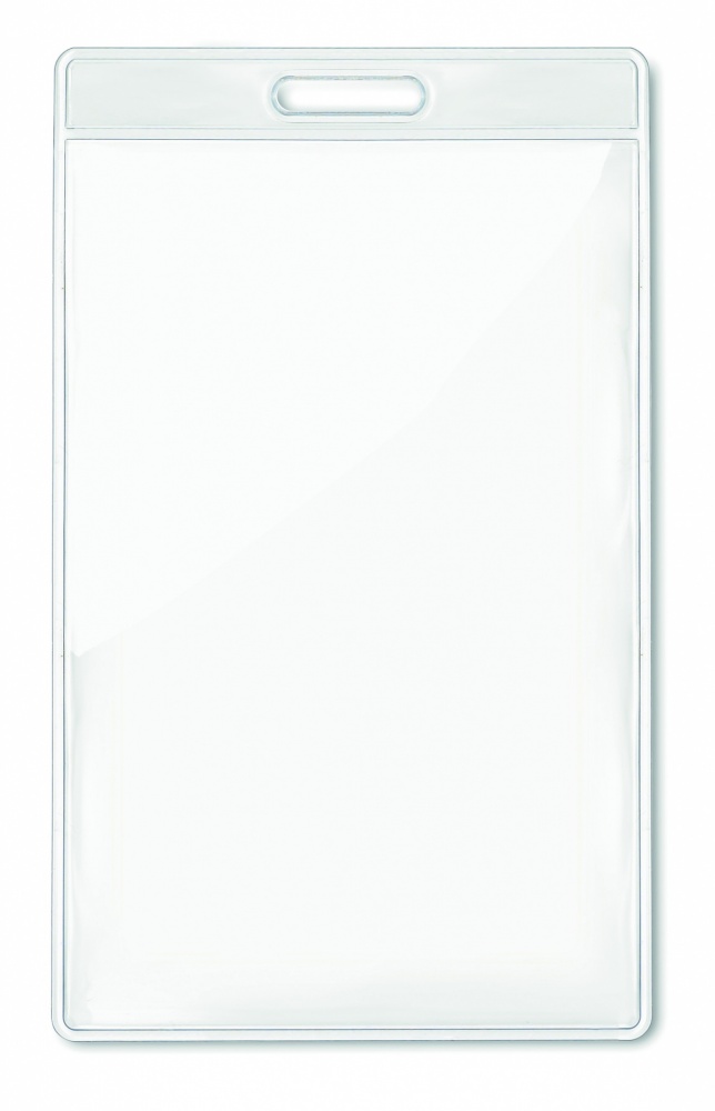 Logo trade promotional giveaways picture of: Transparent badge 7.5cmx12.5cm
