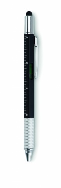 Logo trade advertising products image of: Spirit level pen with ruler