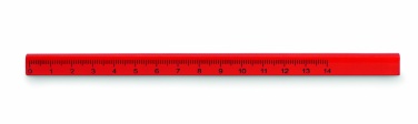 Logo trade promotional item photo of: Carpenters pencil with ruler