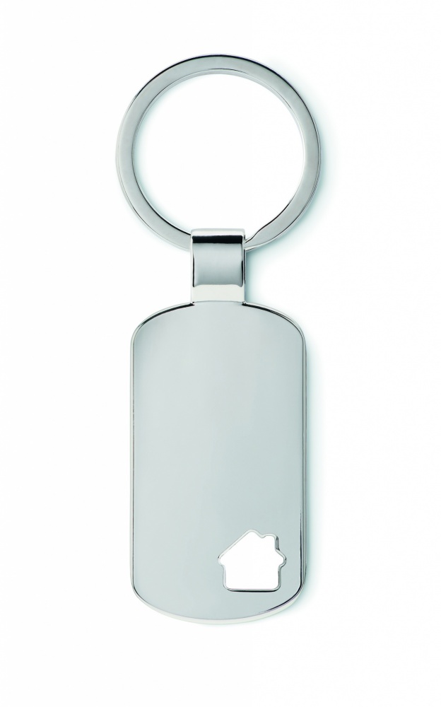 Logotrade promotional product image of: Key ring with house detail Jelgava