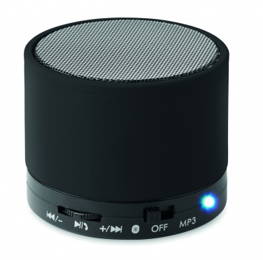 Logo trade promotional products image of: Round wireless speaker