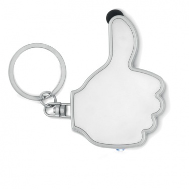 Logo trade promotional gifts picture of: Thumbs up led light w/key ring Valmiera
