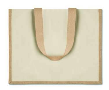 Logo trade advertising products image of: Jute and canvas shopping bag