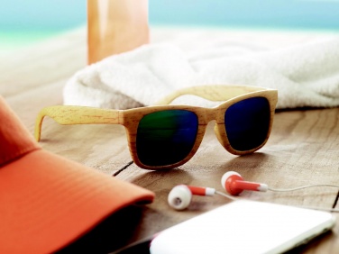 Logotrade advertising product picture of: Wooden look sunglasses MAARDU