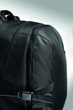 Logo trade promotional products image of: Polyester laptop backpack