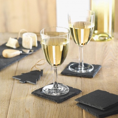 Logo trade promotional product photo of: Slate coasters with EVA bottom