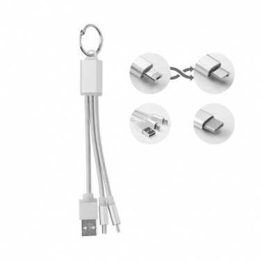 Logo trade promotional merchandise photo of: key ring with USB type C cable Salaspils