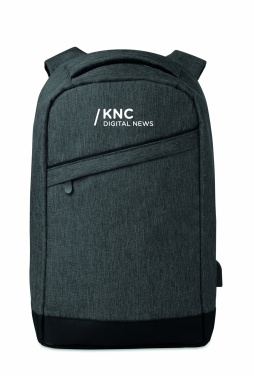 Logo trade promotional gift photo of: 2 tone backpack incl USB plug