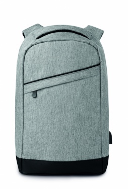 Logo trade promotional product photo of: 2 tone backpack incl USB plug