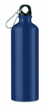 Logotrade corporate gift picture of: Single-walled 750 ml aluminum bottle with a carabiner and customizable printing