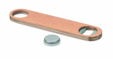 Logo trade advertising product photo of: Wooden bottle opener