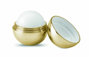 Logo trade corporate gift photo of: Round lip balm UV finish