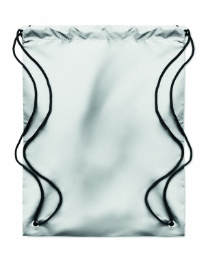 Logo trade promotional merchandise photo of: High reflective drawstring bag