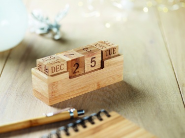 Logotrade promotional item image of: Bamboo calendar