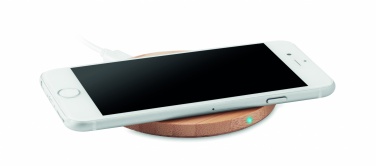 Logo trade promotional product photo of: Wireless charger bamboo 5W
