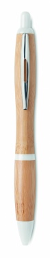 Logotrade business gift image of: Ballpoint pen made of ABS and bamboo