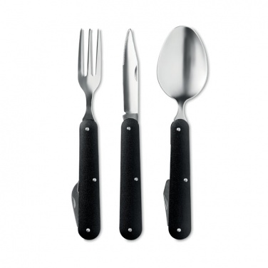 Logo trade promotional products image of: 3-piece camping utensils set