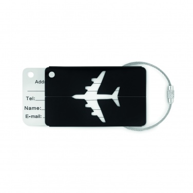 Logo trade promotional gift photo of: Aluminium luggage tag