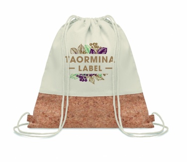 Logo trade promotional gifts image of: 160gr/m² cotton drawstring bag