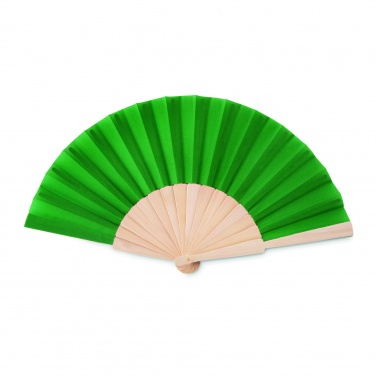 Logo trade corporate gifts picture of: Manual hand fan wood