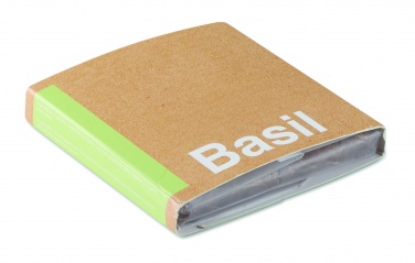 Logo trade promotional giveaways image of: Compost with seeds "BASIL"
